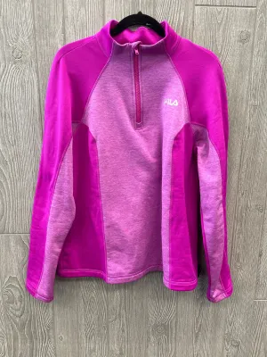 Sky Mood Light Fit Athletic Sweatshirt Collar By Fila In Purple, Size: Xl