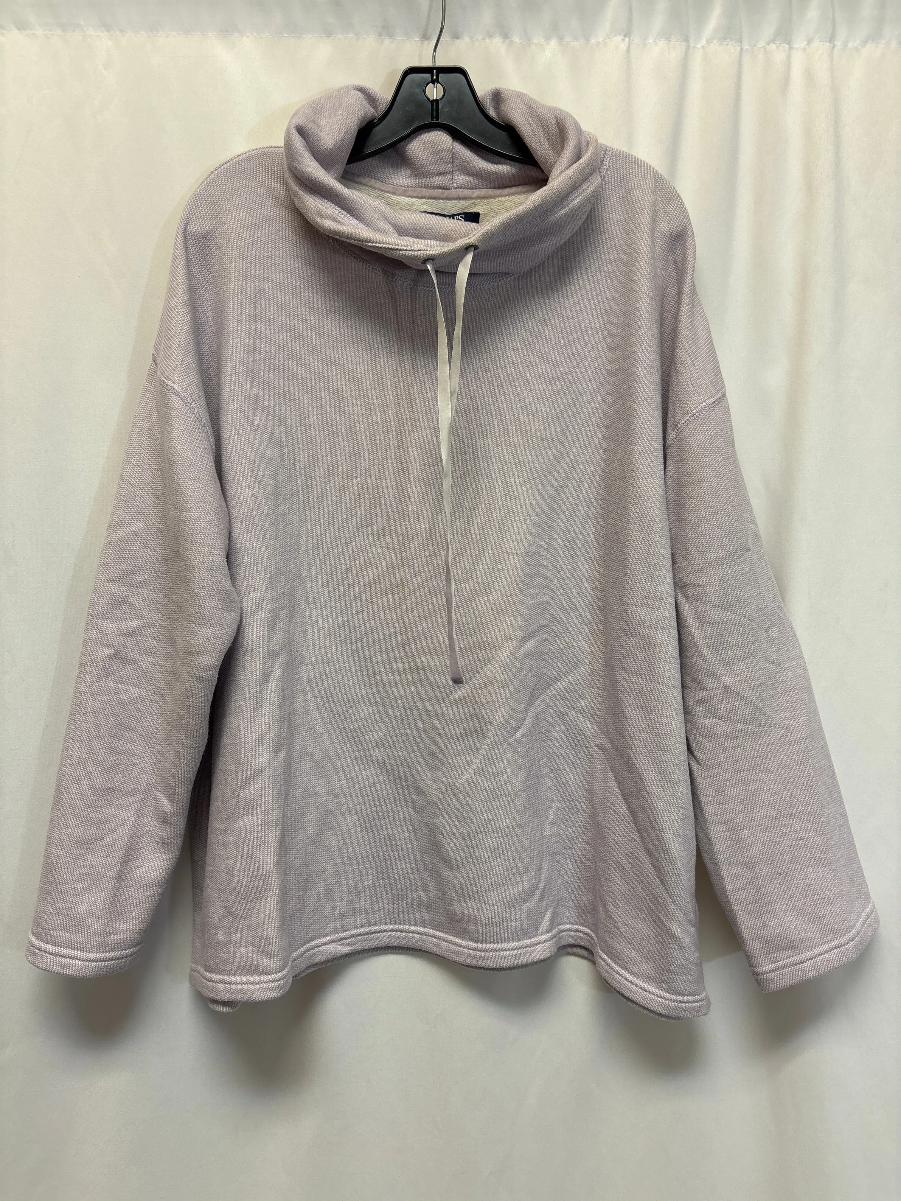 Road Look Sweatshirt Collar By Chaps In Purple, Size: Xxl