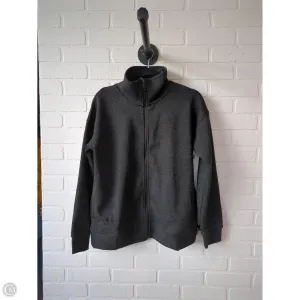 RipstopFabric QuickAccess Pockets Sweatshirt Collar By Mondetta In Grey, Size: S