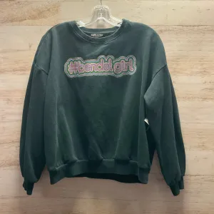 Sweatshirt Crewneck By Henri Bendel In Black, Size: S Comfortable Shorts Open Glow