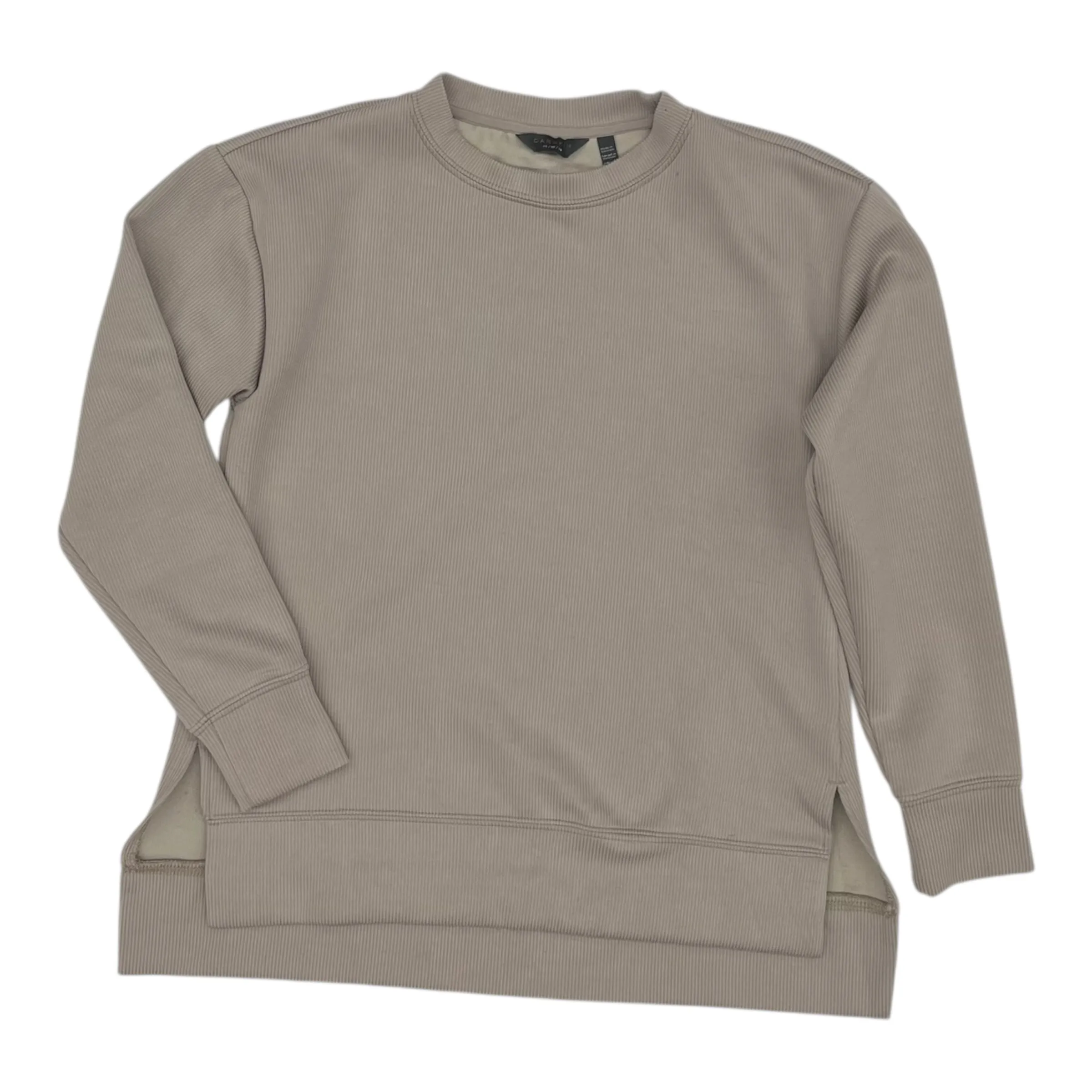 Simple Style Couple Look Athletic Sweatshirt Crewneck By Danskin In Tan, Size:Xs
