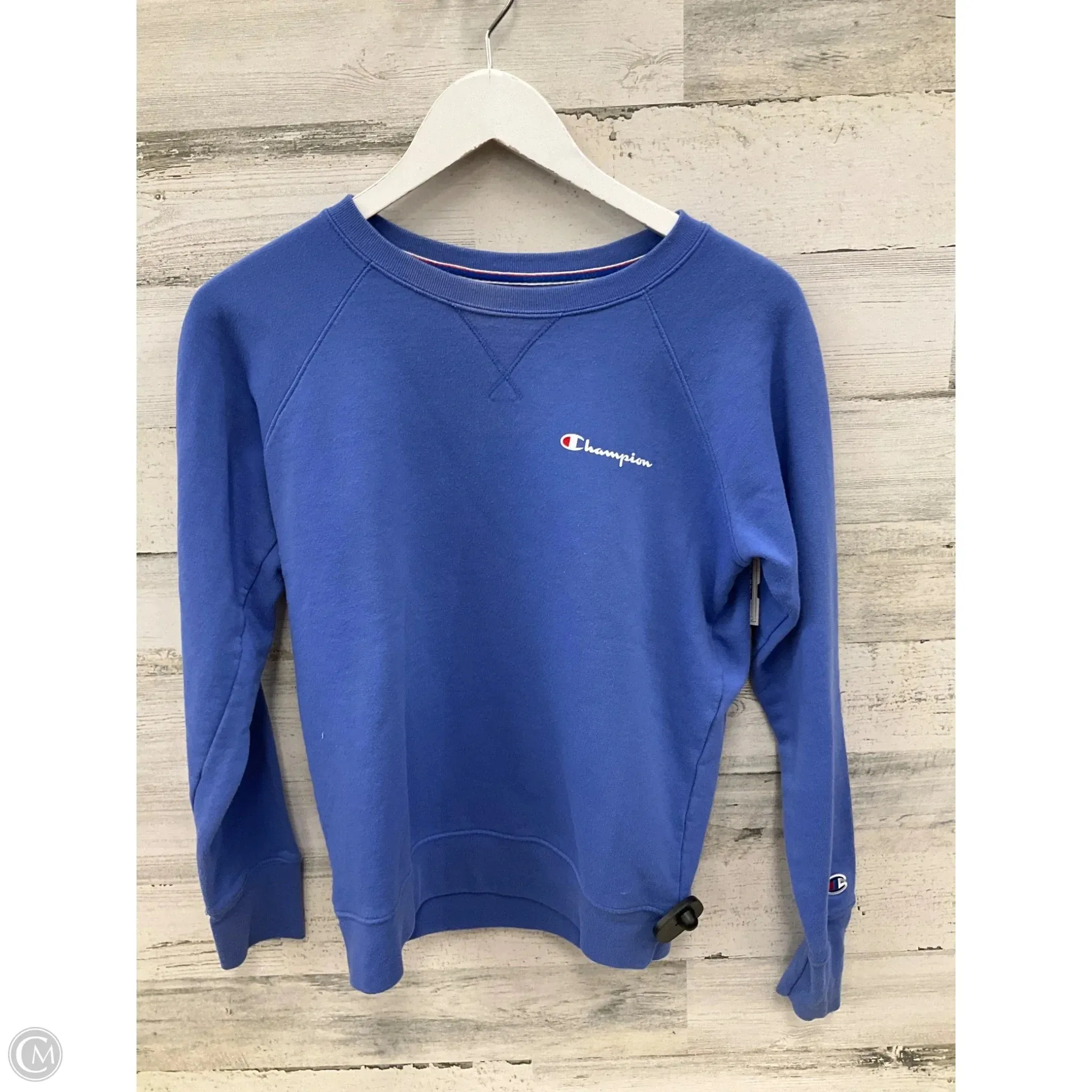 ZeroWasteProduction Slim Fit Jeans Sweatshirt Crewneck By Champion In Blue, Size: Xs