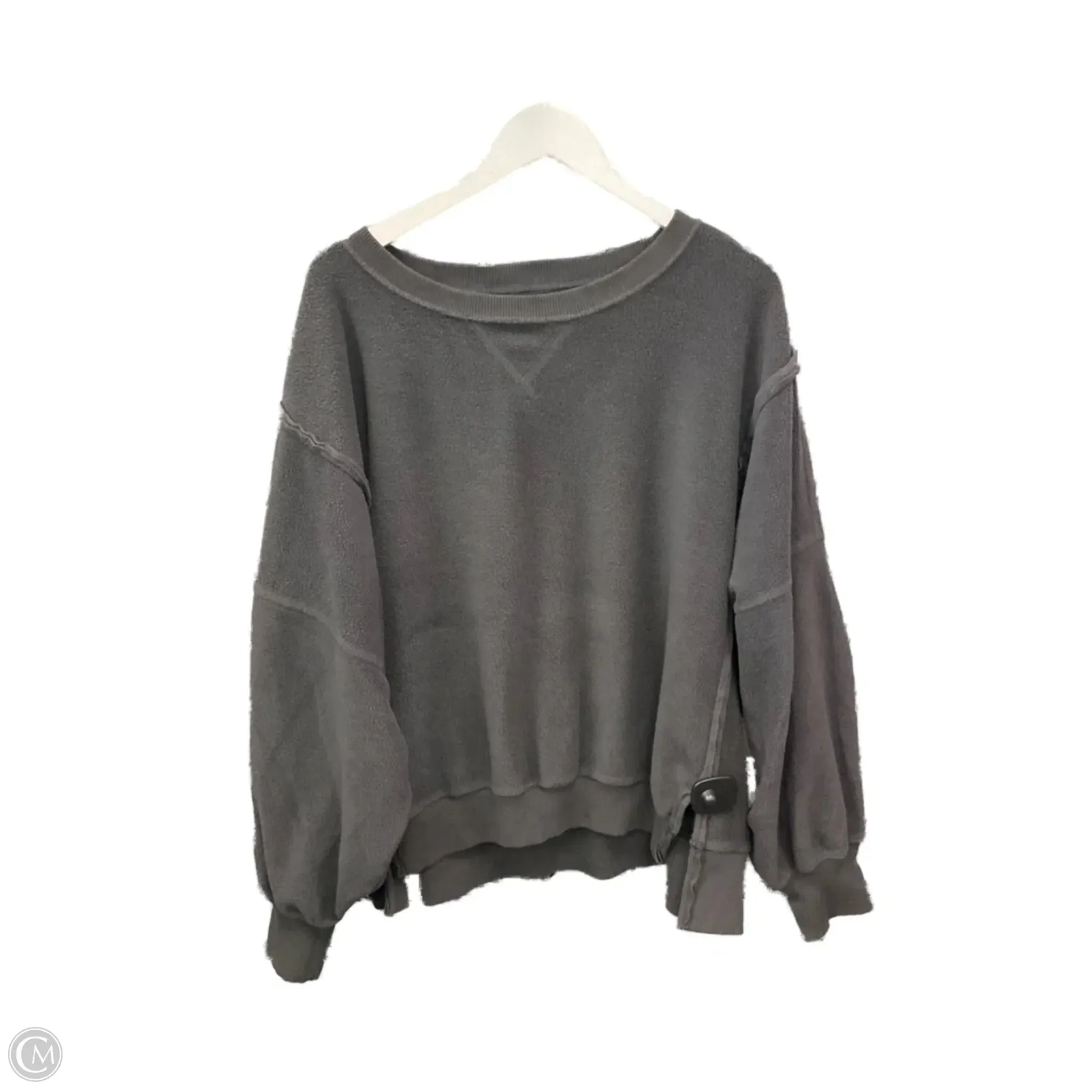 Sweatshirt Crewneck By American Eagle In Grey, Size: M Winter Core Boho Light