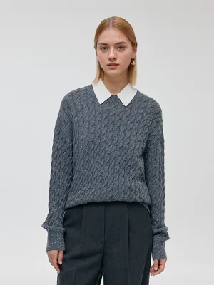 Wool And Cashmere Women Sweater Moisture wicking