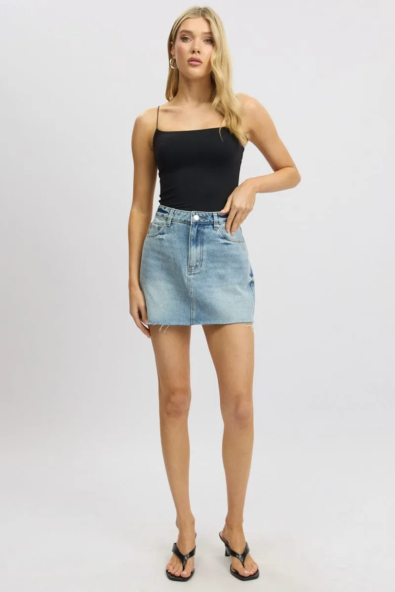 Black SuperSoft Singlet Double Layer Web Glow