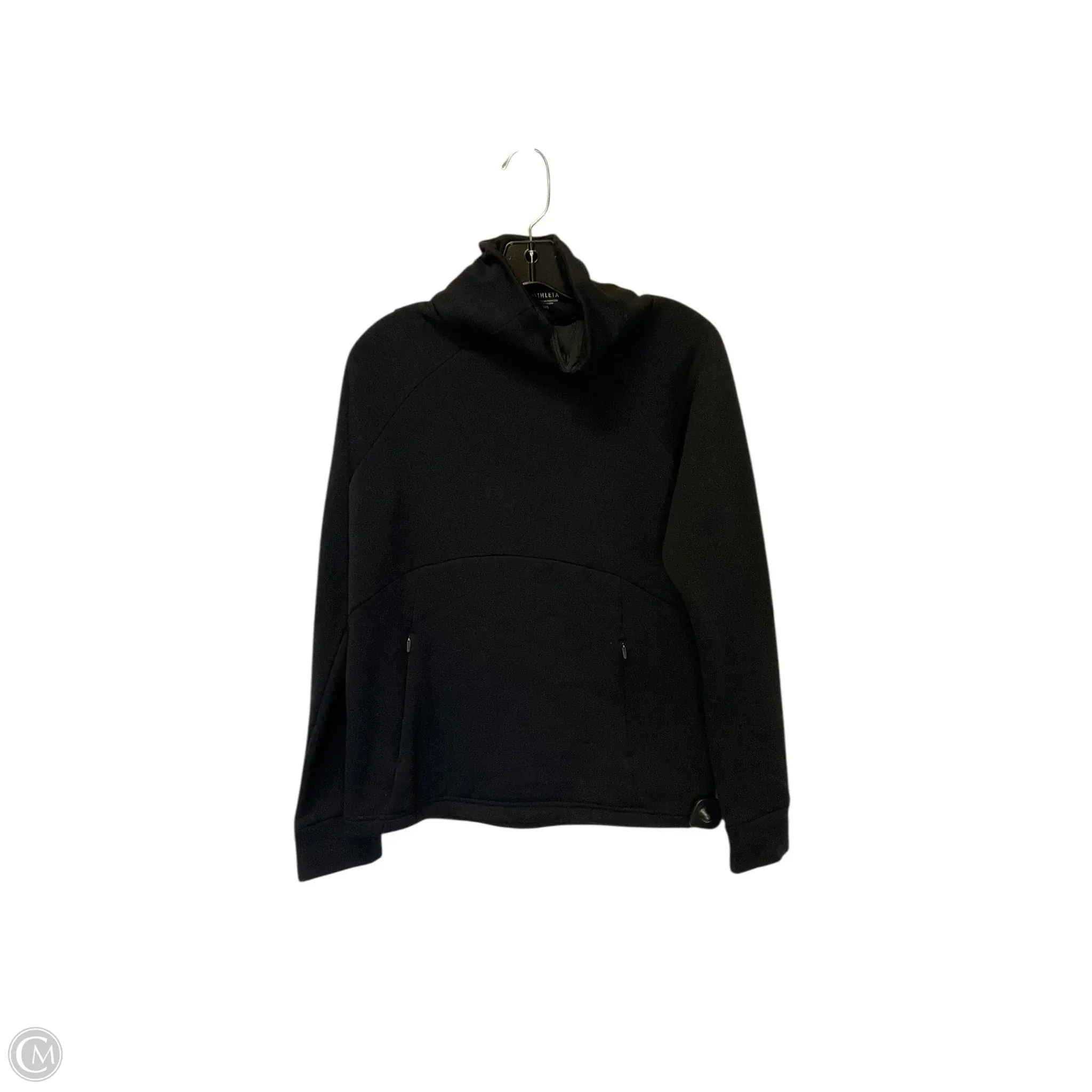 Evening Glow Late Breeze Sweatshirt Collar By Athleta In Black, Size: Xxs