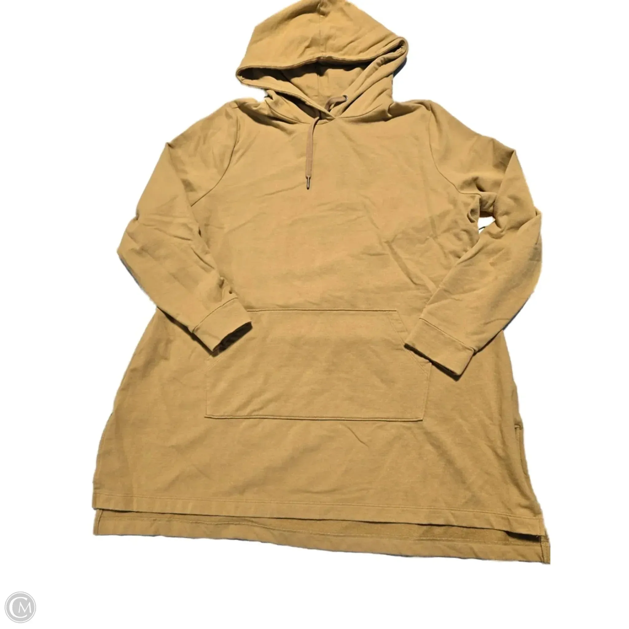 SnagFree Fabric Fashion Accessory Sweatshirt Hoodie By Joan Rivers In Tan, Size: Xl