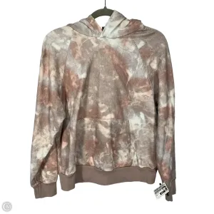 AbrasionResistant Fabric Formal Shirt Sweatshirt Hoodie By Adriano Goldschmied In Pink & Tan, Size: M