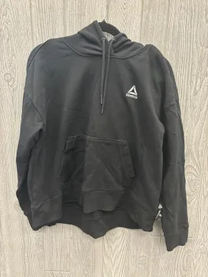 AntiPilling Technology Ventilation Panels Athletic Sweatshirt Hoodie By Reebok In Black, Size: Xl