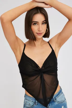 QuickDry Technology Black Flyaway Top Singlet