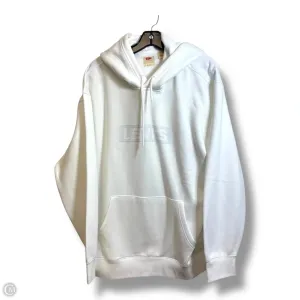 Sweatshirt Hoodie By Levis In White, Size: L Eco-Friendly Material Eco Wear
