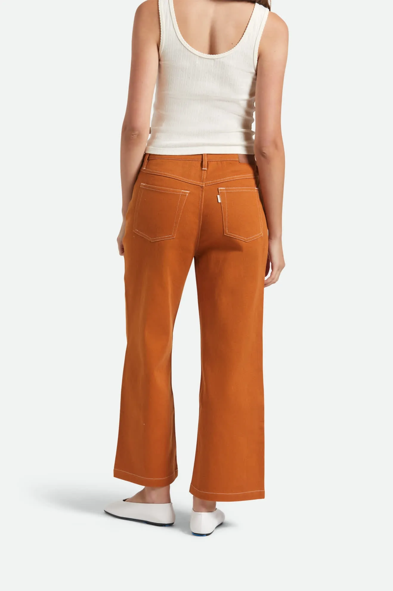 Margo Cropped 5-Pocket Pant - Rustic Caramel Flattering Comfort Wear