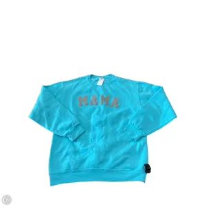 Sweatshirt Crewneck By Jerzees In Aqua, Size: M Strong Denim Warm Fashion