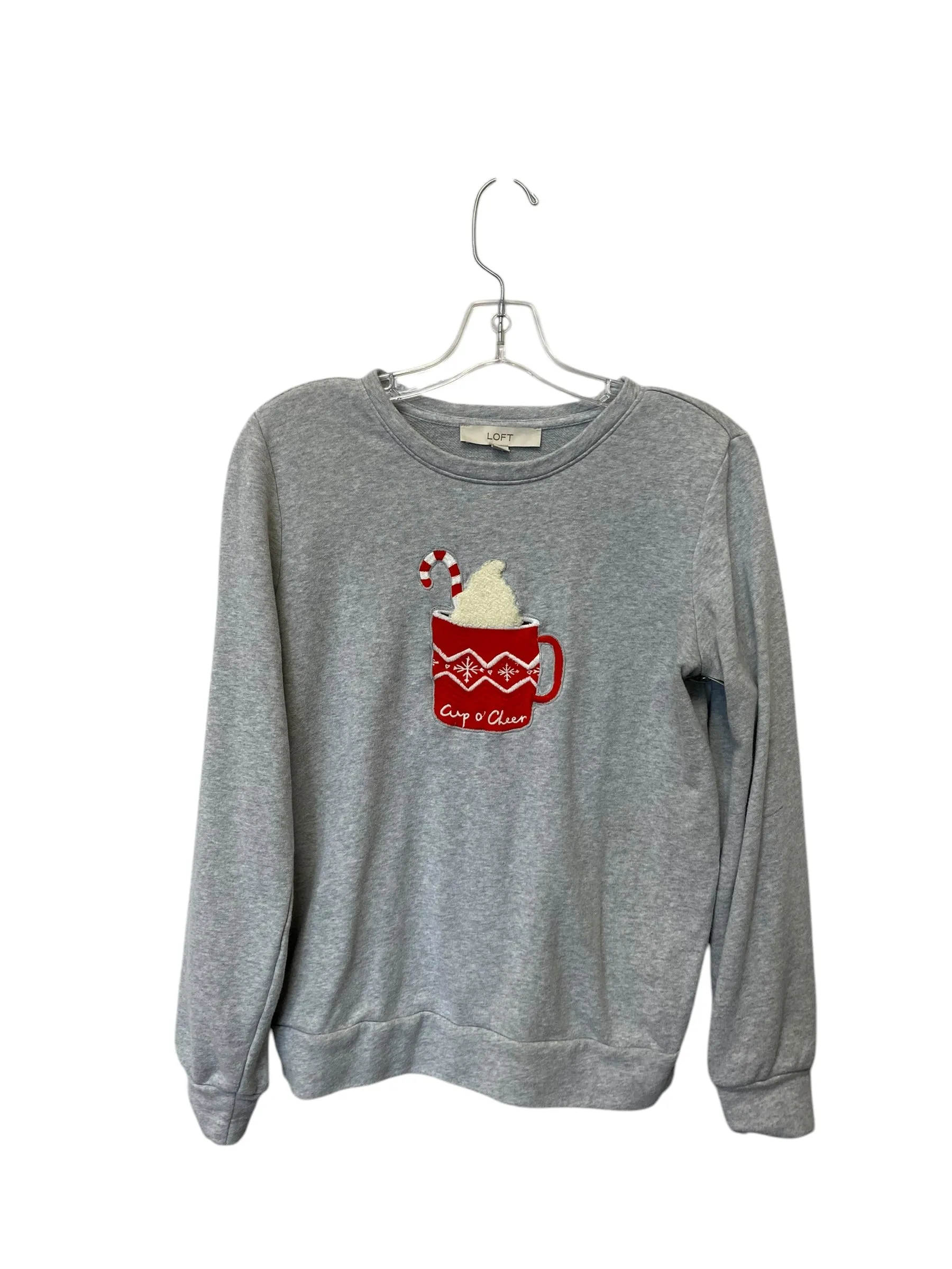 Comfortable Layer Sweatshirt Crewneck By Loft In Grey, Size: Xs