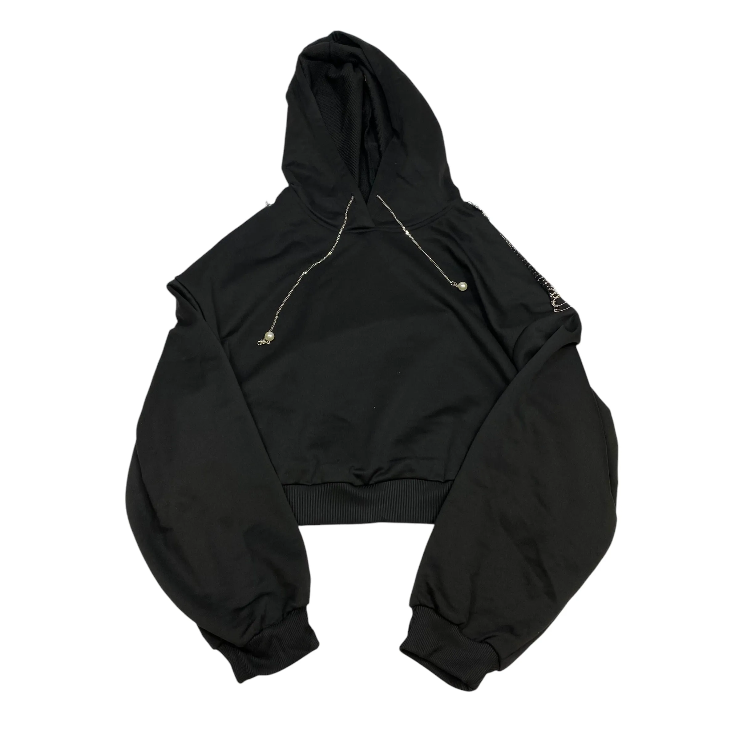 Sweatshirt Hoodie By Shein In Black, Size: 3x Walk Mood Warm Base