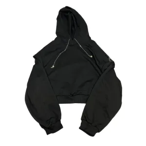 Sweatshirt Hoodie By Shein In Black, Size: 3x Walk Mood Warm Base