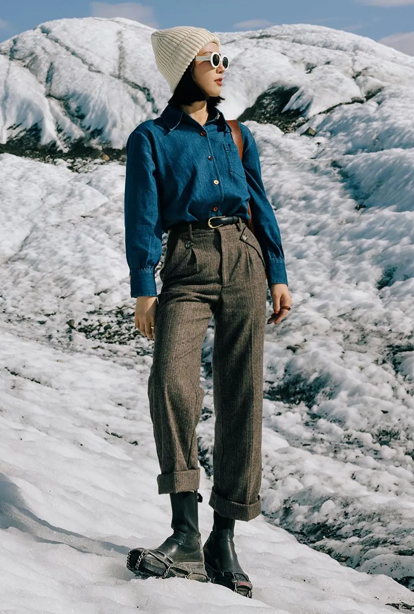 Dry Touch Reign Wool Pants - Brownstone