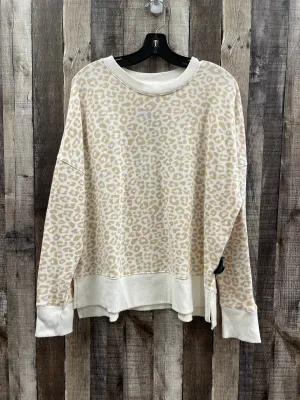 Summer Ready Modern Look Sweatshirt Crewneck By Time And Tru In Animal Print, Size: Xl
