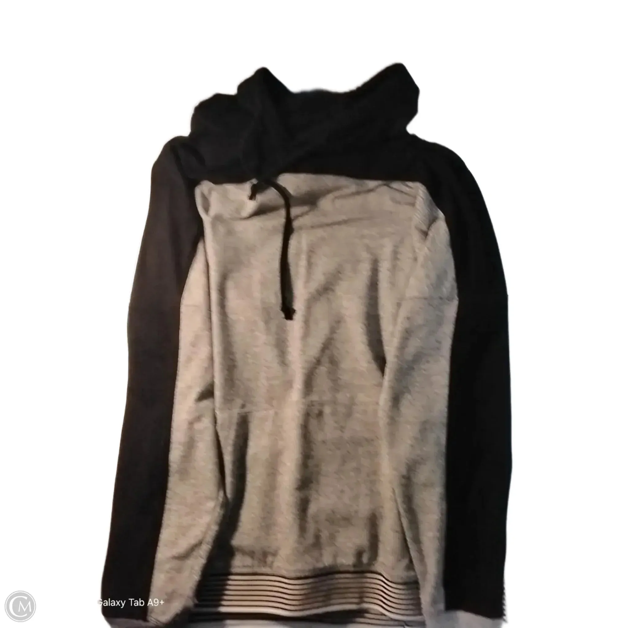 Fashion Forward Sweatshirt Hoodie By Christopher And Banks In Grey, Size: L