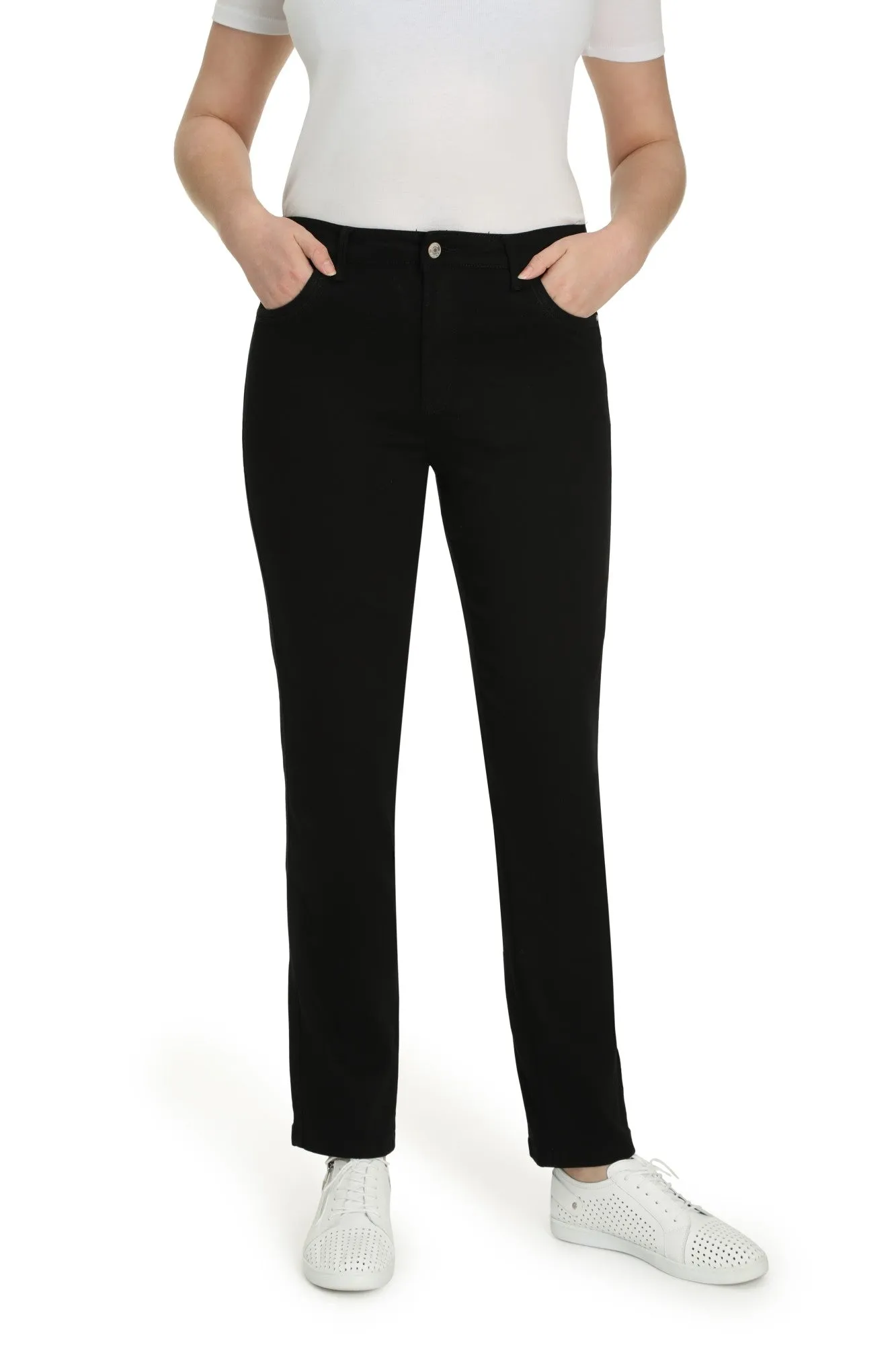 Tall length Coloured Denim Jeans | BLACK | 6904ZR Secure Closure System school wear