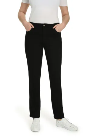 Tall length Coloured Denim Jeans | BLACK | 6904ZR Secure Closure System school wear