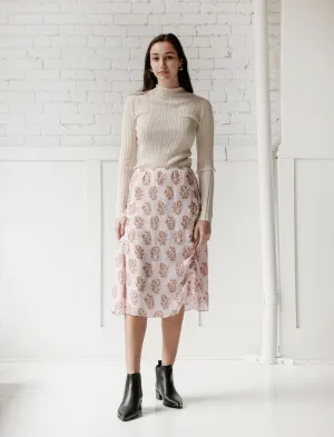 Invisible Seams Iza Flower Skirt Pink/Orange