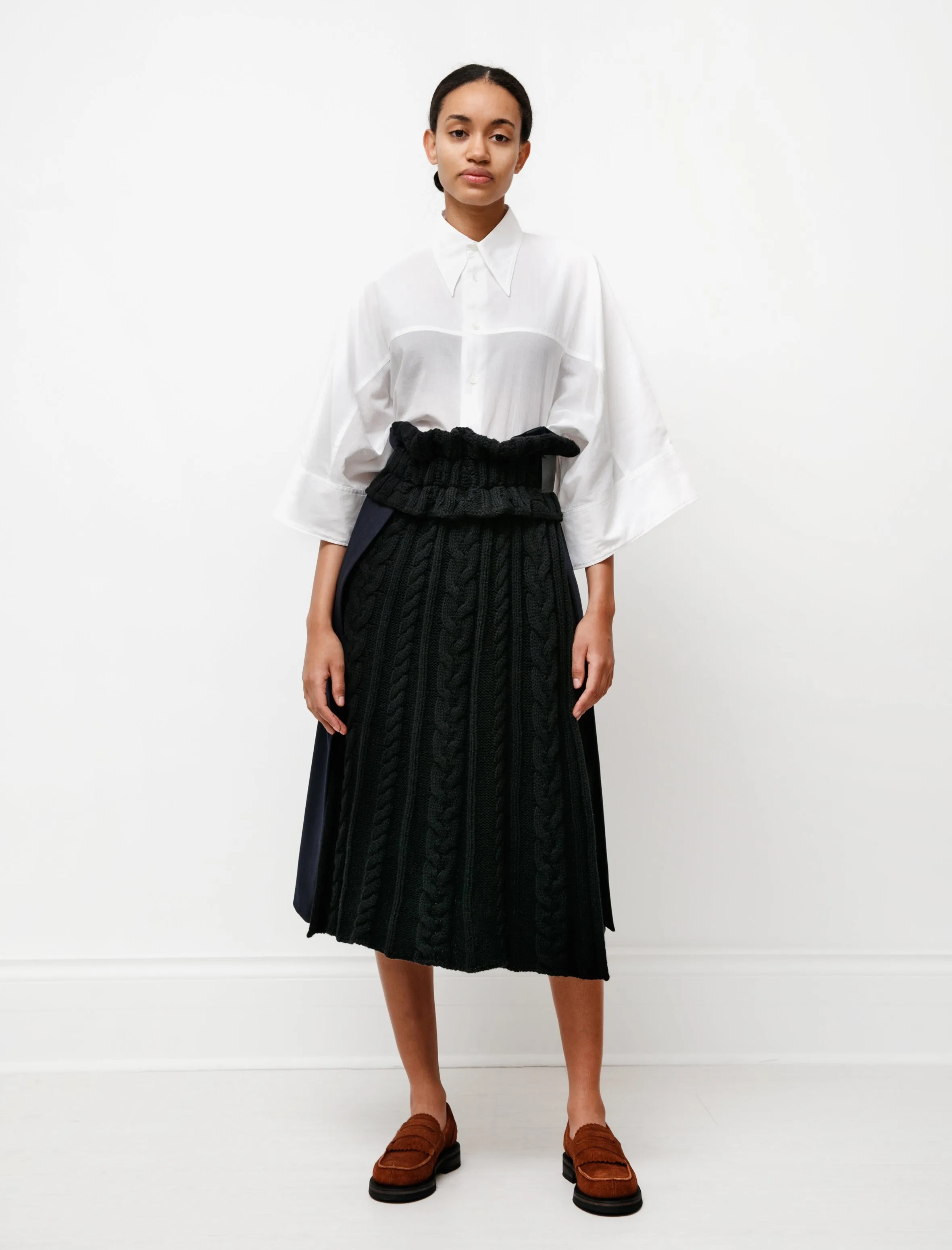 Knit Combo Kilt Black/Navy Street Edge