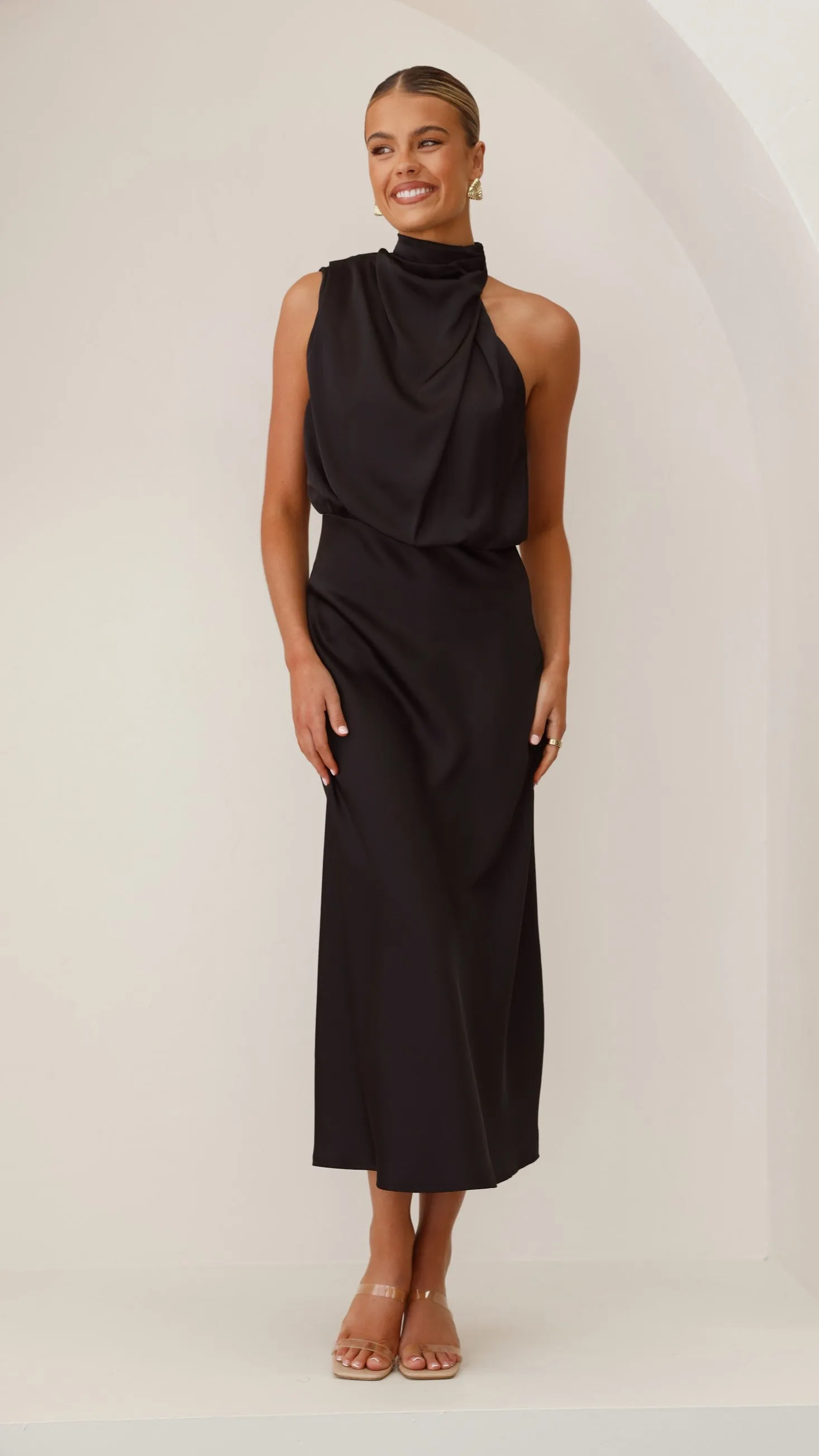 The soft fabric of this dress ensures all-day comfort without compromising on style Esther Maxi Dress - Black