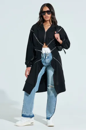 product weekend wearability OPEN UP SWEATSHIRT
