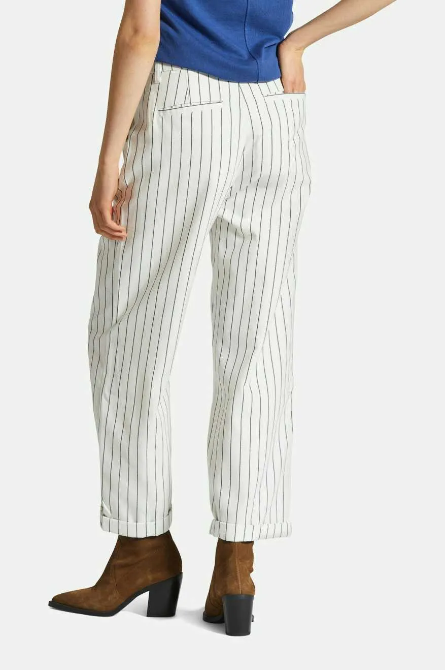Anti Static Finish Ultra Soft Blend Victory Trouser Pant - Off White/Black