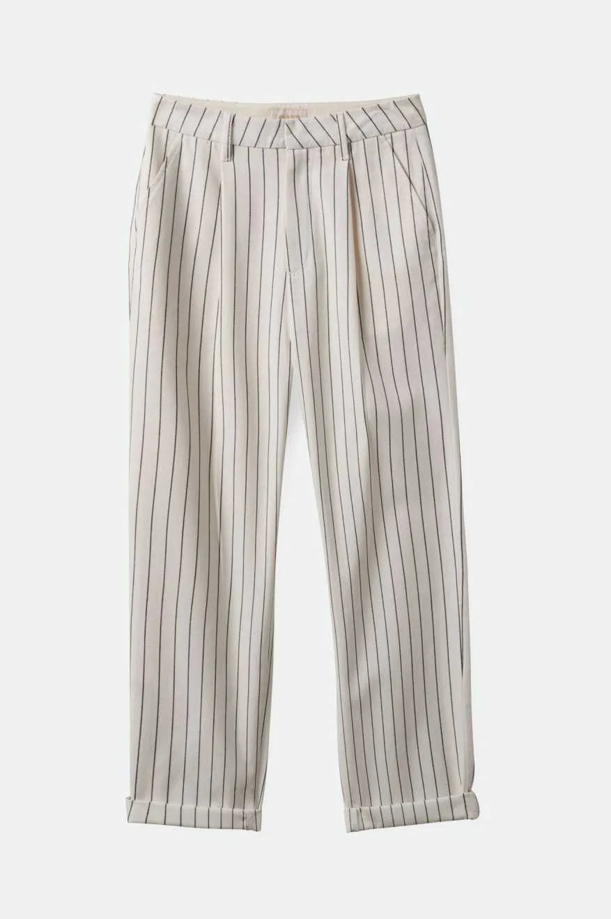 Victory Trouser Pant - Off White/Black Fashionable Comfort Odor Control Tech