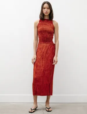 Pliss?? Silk Skirt Mahogany Exclusive Drop Heat Dissipating Fabric