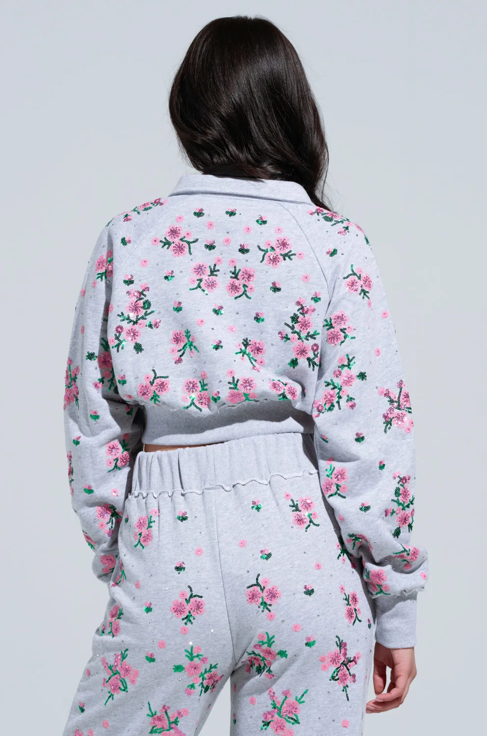 Essential Wear GARDEN PARTY RHINESTONE BUTTON UP TOP