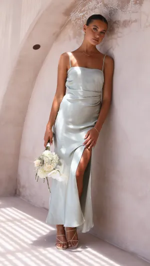 Metallic Pop Ilana Maxi Dress - Olive