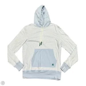 QuickRelease Closure Sweatshirt Hoodie By Brooks Brothers In Blue & White, Size: Xs