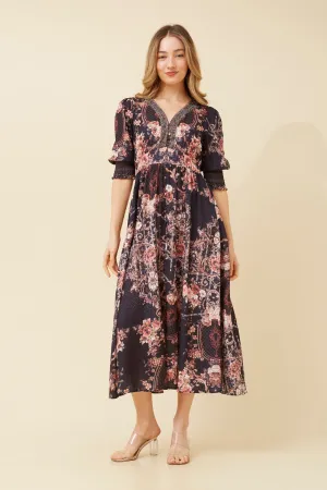 FARAN ARABESQUE MIDI DRESS Stylish Essentials