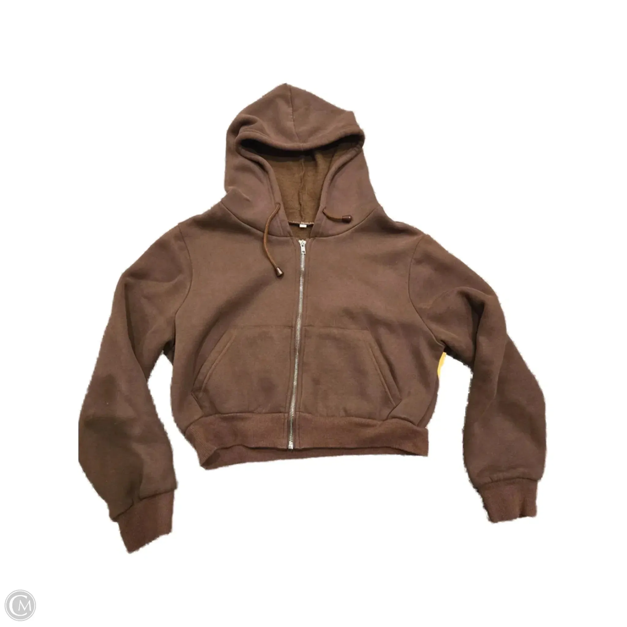 Sweatshirt Hoodie By Cmb In Brown, Size: L Airtight Zipper ShockAbsorbent Padding