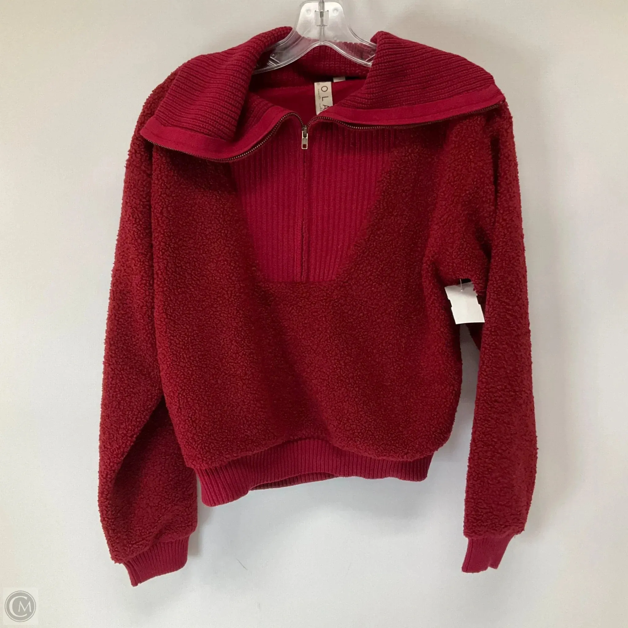 Sweatshirt Collar By Dolan Left Coast In Red, Size: S Street Look