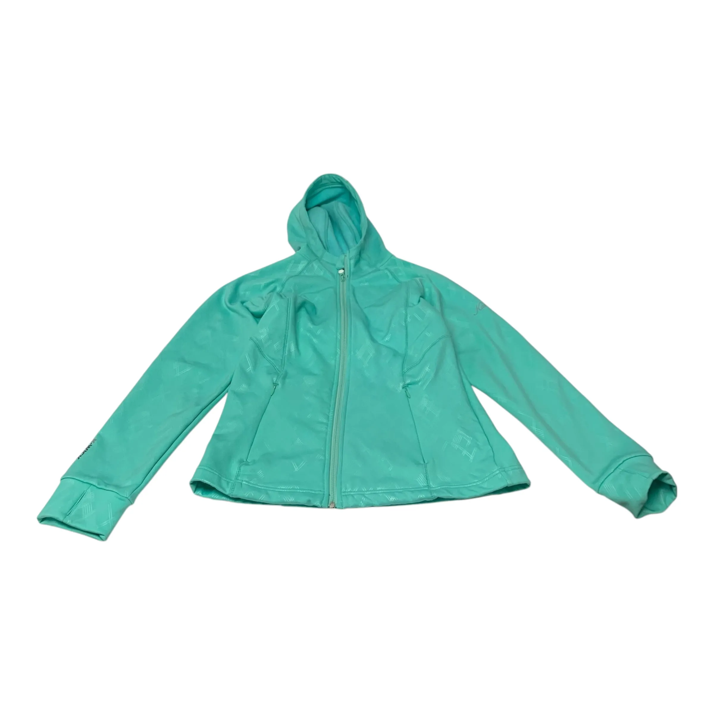 Athletic Sweatshirt Hoodie By Karbon In Green, Size: M Evening Glow
