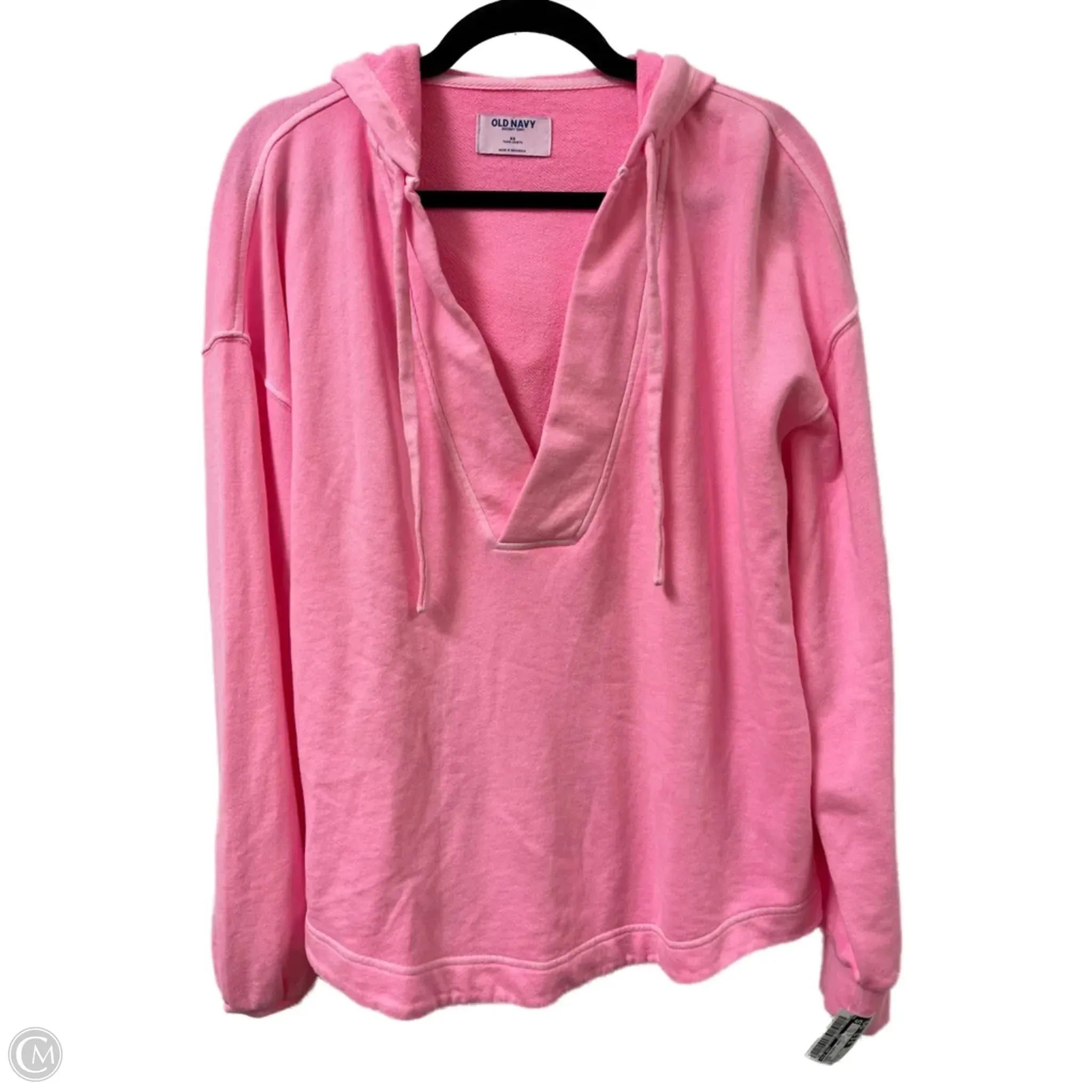 Adjustable Straps Sweatshirt Hoodie By Old Navy In Pink, Size: Xs