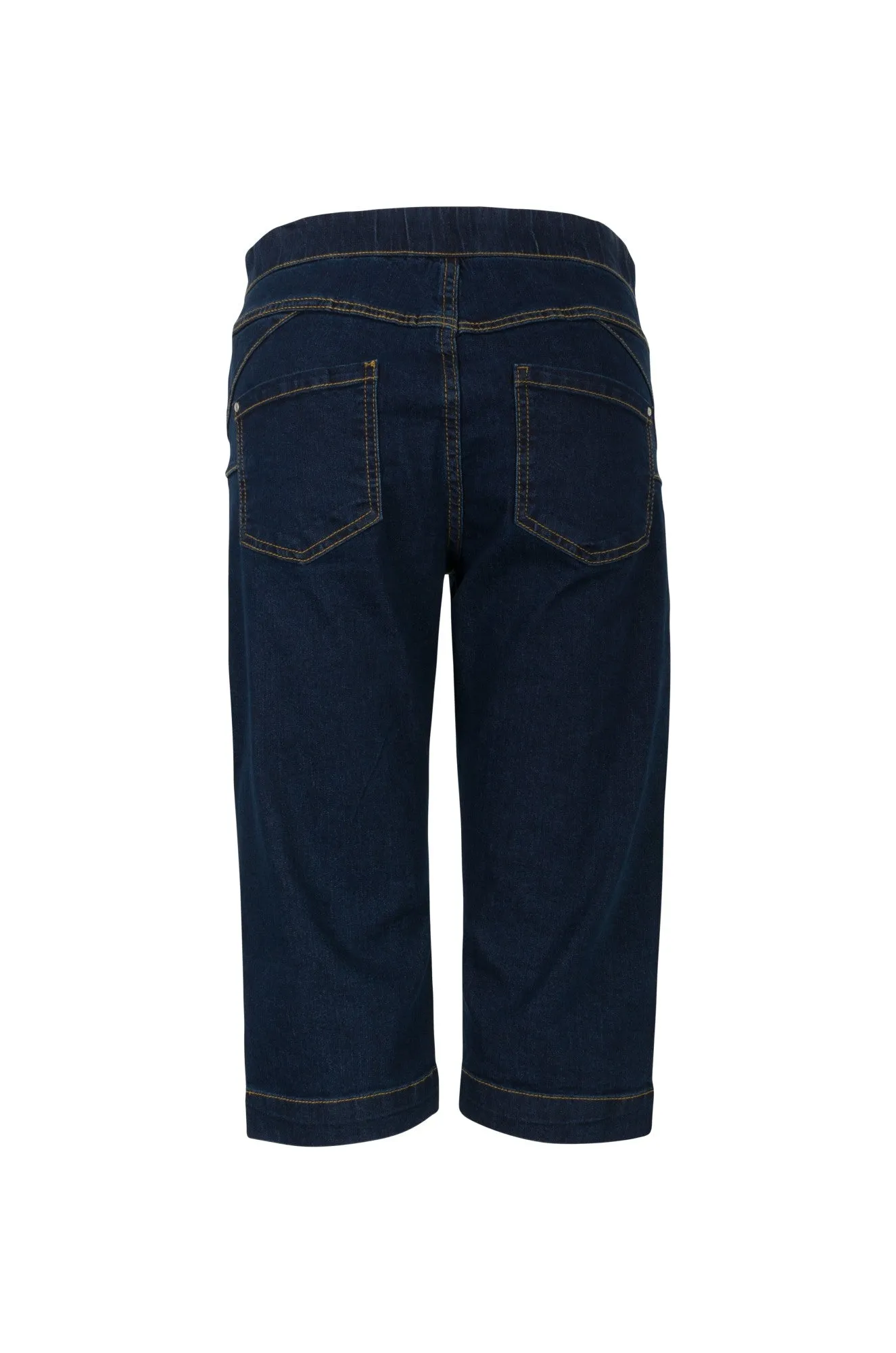 Year Rounder Twin Lakes Denim Below Knee Jeans | DARK INDIGO | 6505A1