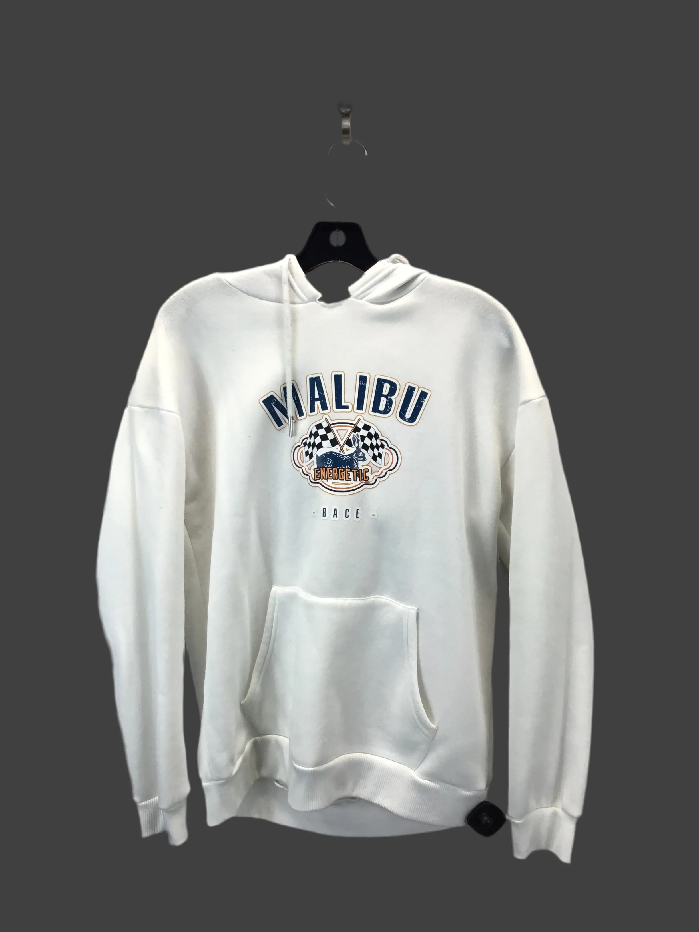 Business Attire Happy Core Sweatshirt Collar By Shein In White, Size: L