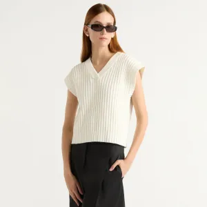 Nicola Organic Cotton Sweater Vest Soft Touch Texture Snuggly Feel