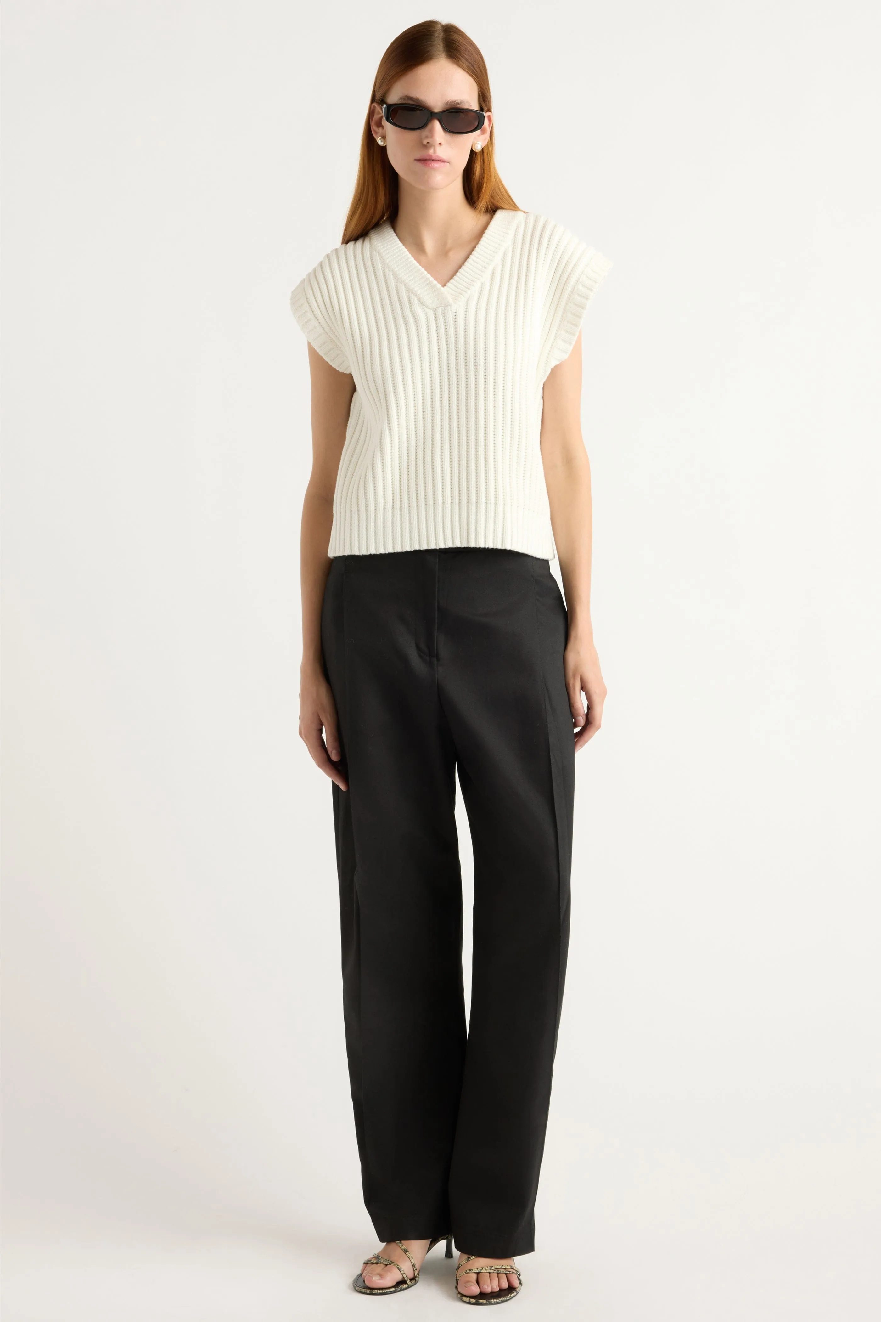 Unisex style Cozy Design Nicola Organic Cotton Sweater Vest