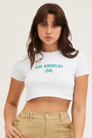 White Baby Tee Weekend Trend Tight fit sexiness