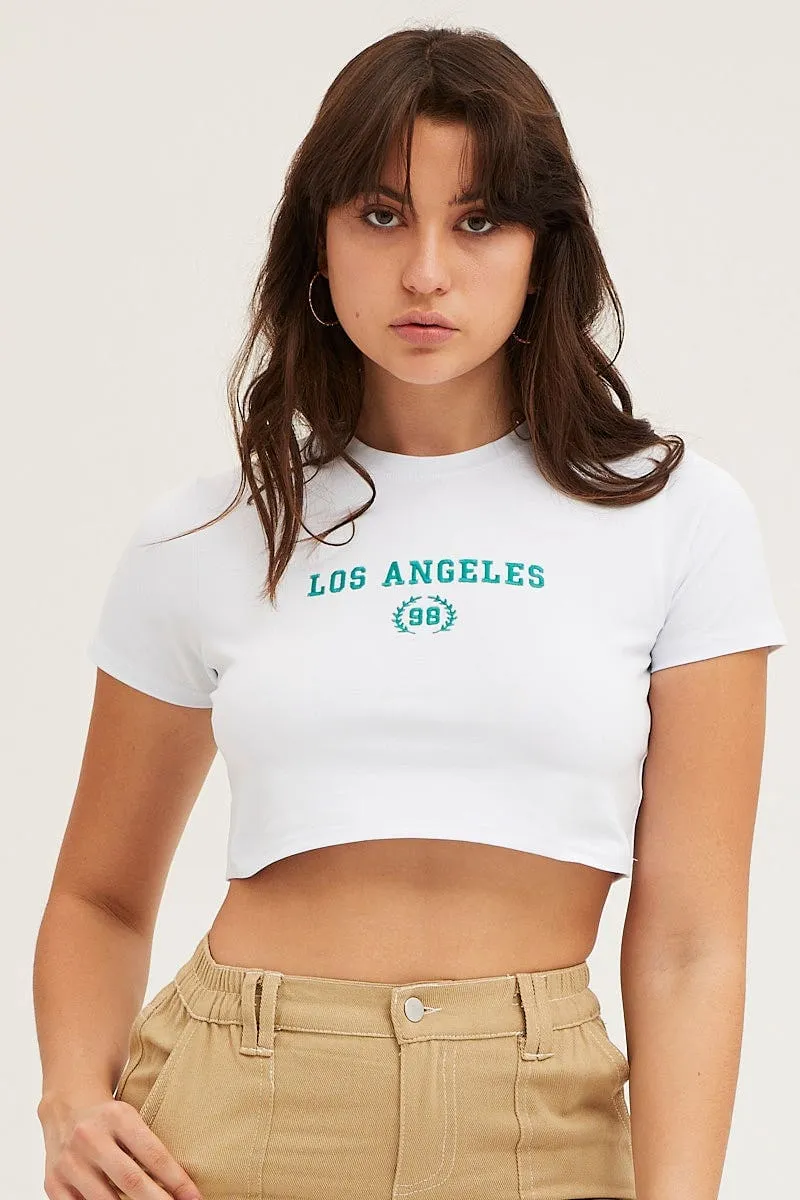 White Baby Tee Weekend Trend Tight fit sexiness