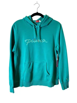 Sweatshirt Hoodie By Puma In Teal, Size: Xl Metro Mode HighVisibility Trim
