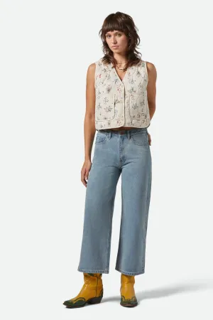 Sport Friendly Margo Cropped 5-Pocket Pant - Light Denim