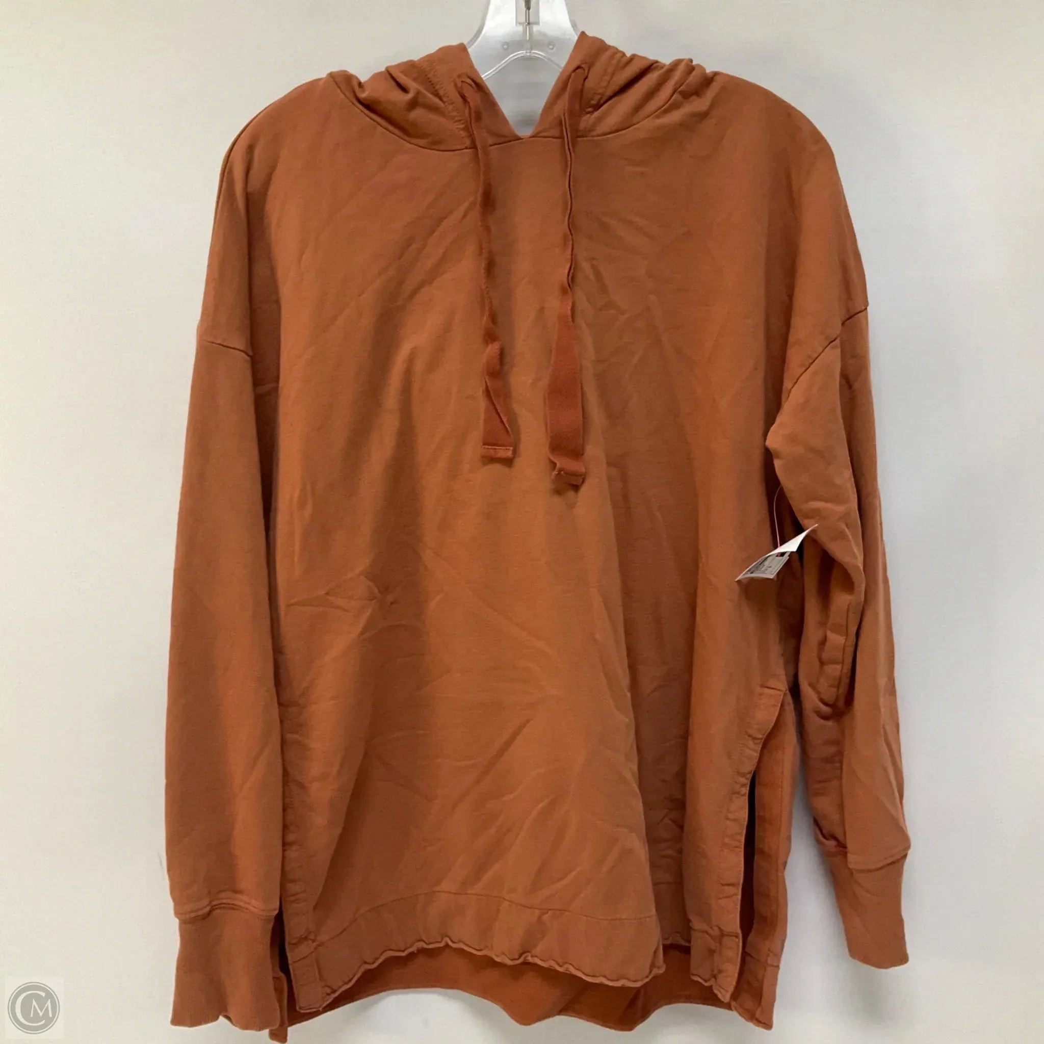 Tight Core ElasticBinding Sweatshirt Hoodie By Aerie In Orange, Size: S