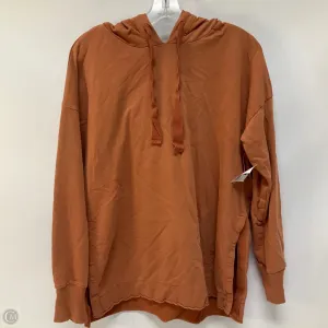 Tight Core ElasticBinding Sweatshirt Hoodie By Aerie In Orange, Size: S
